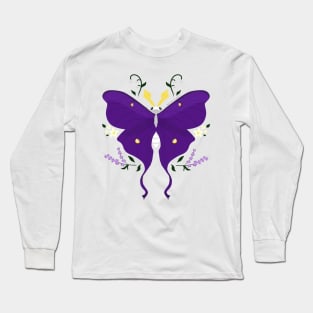 Enby Pride Moth Long Sleeve T-Shirt